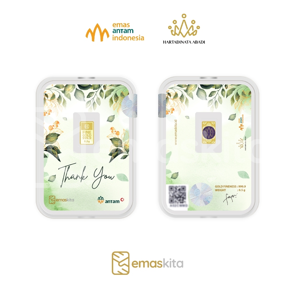 Logam Mulia Antam x Hartadinata Thank You Bullionprotect®️ 0.5 Gr