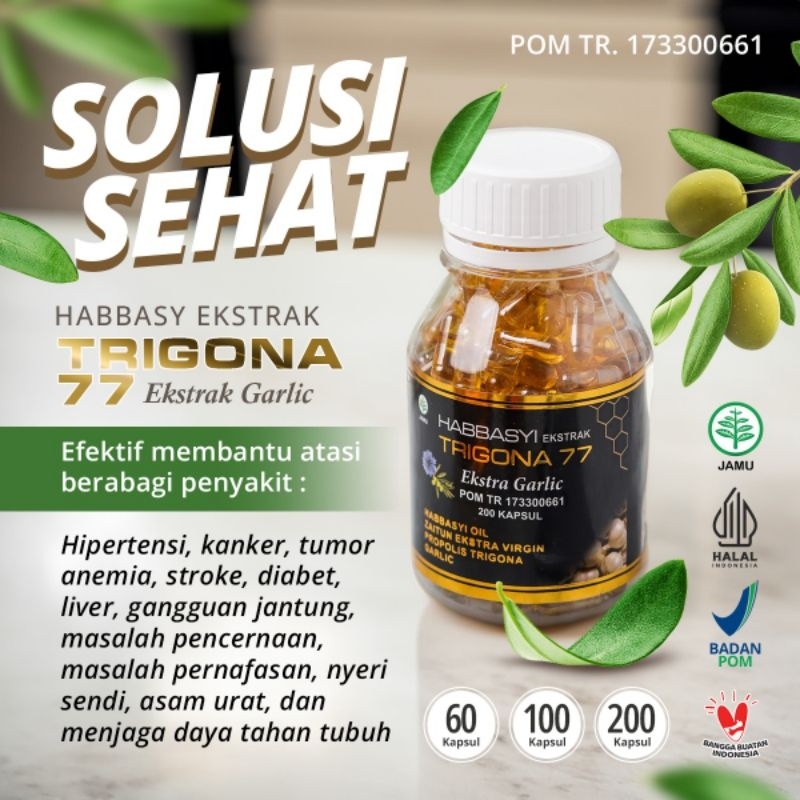 habbasy ekstrak trigona77 200 kapsul