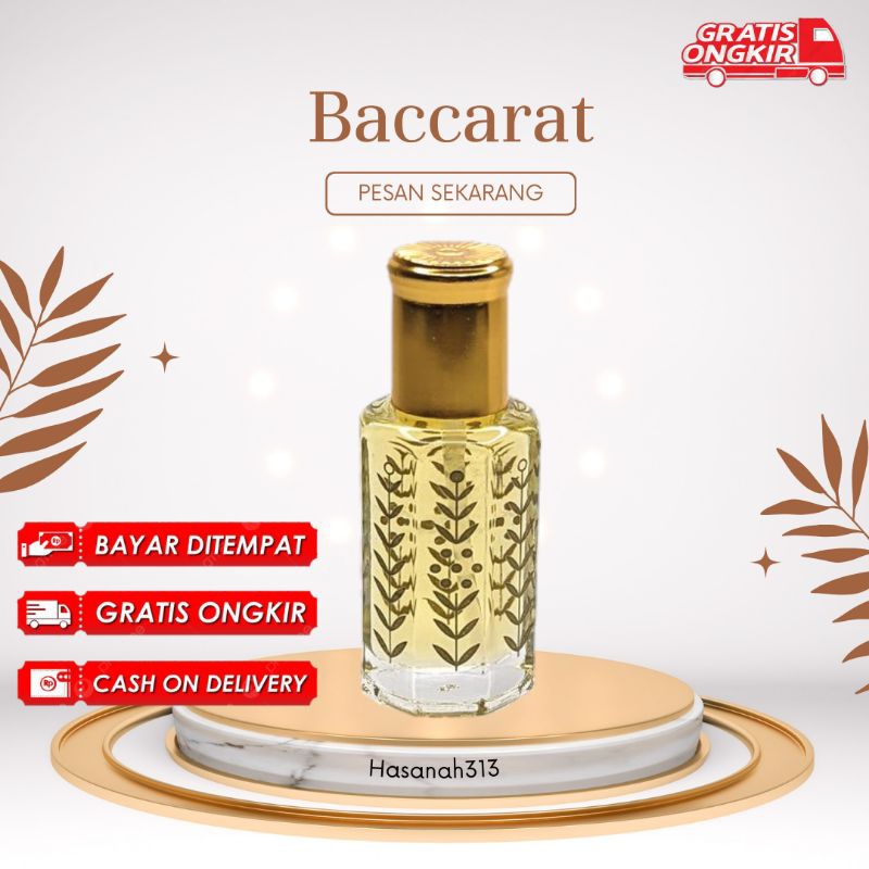 Parfume baccarat rouge asli 100% murni minyak baccarat | Parfume Tahan Lama | Parfume Non Alkohol