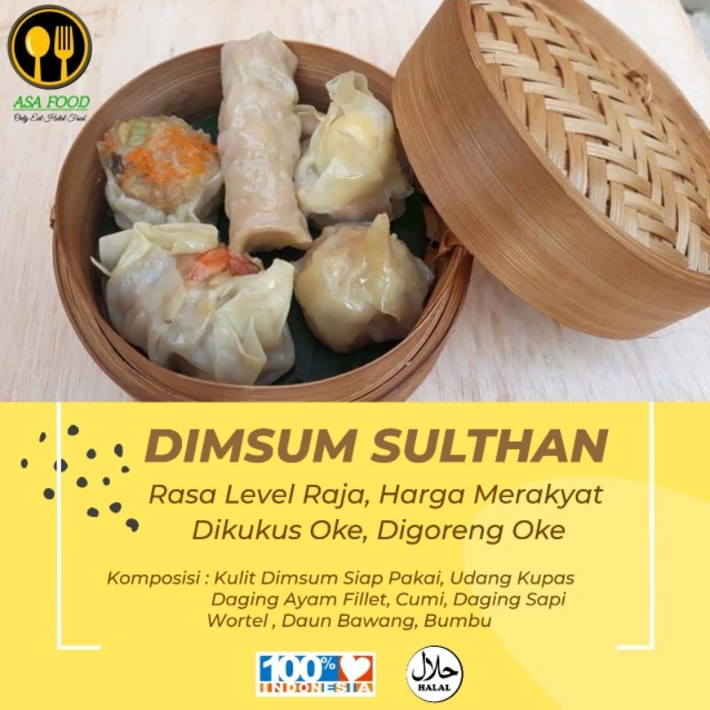 

DIMSUM SULTHAN ( ISI 10 ) 100% HALAL-HARGA LEVEL RAJA, RASA MERAKYAT