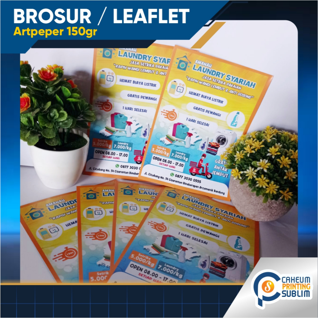 

Cetak Brosur / Flyer 1 Sisi Full Colour