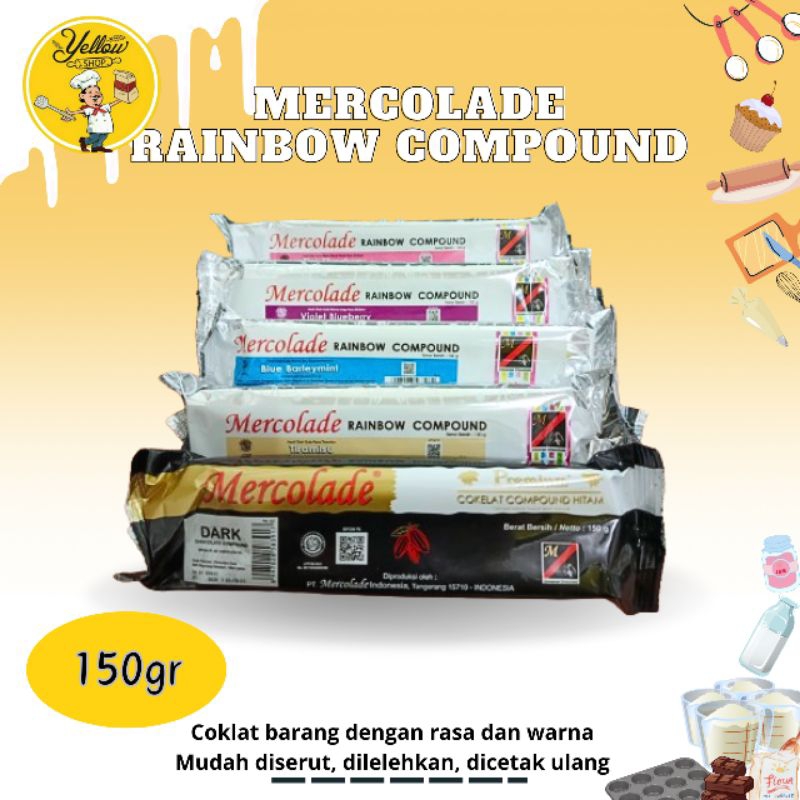 

Mercolade Chocolate Rainbow 150Gr / Coklat Warna Mercolade 150Gr