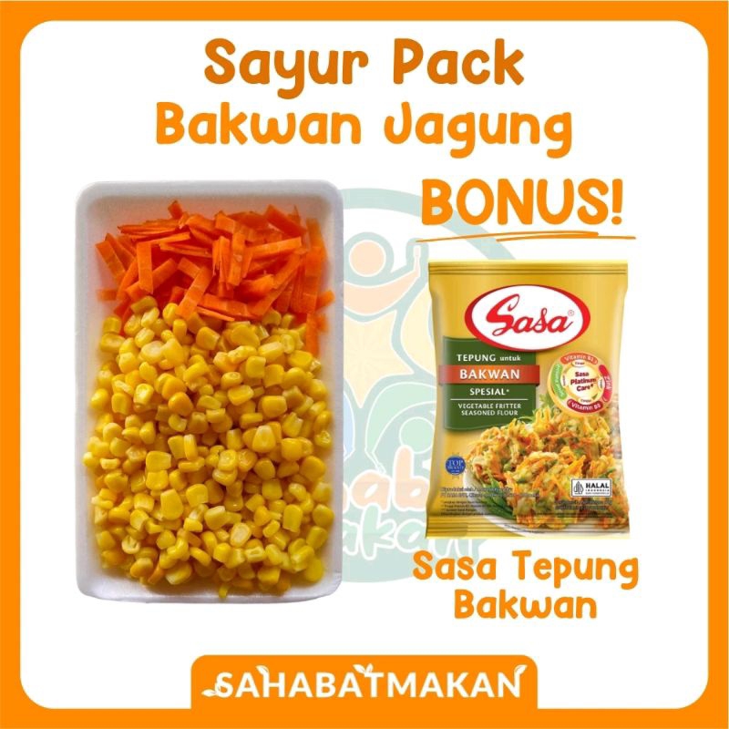 

Sayur Pack Bakwan Jagung | Sayur Fresh | Khusus Instan