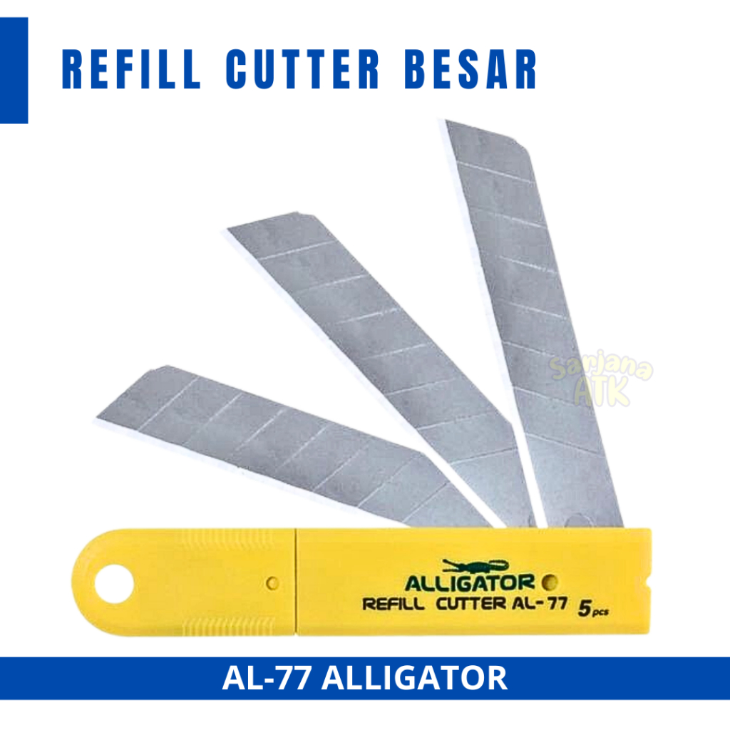 

Refill Cutter / Isi Cutter / Cutter Blade Alligator AL-77