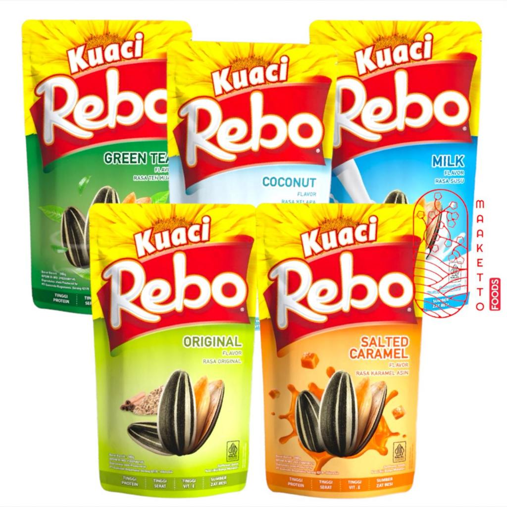 

Kuaci Rebo / Kuaci Biji Bunga Matahari / Kuaci Rebo Green Tea Coconut Milk Original Salted Caramel 140gr