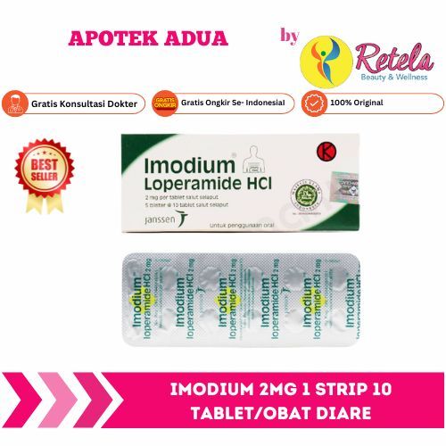 IMODIUM 2MG 1 STRIP 10 TABLET/OBAT DIARE