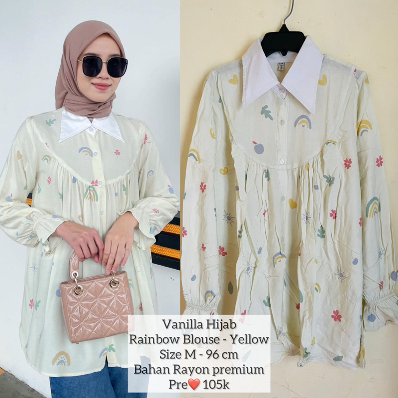 VANILLA HIJAB Cupcake blouse PRELOVED