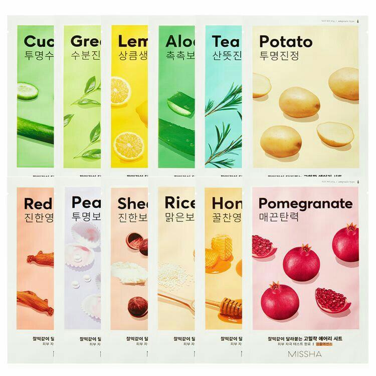 MISSHA Airy Fit Sheet Mask | Masker Wajah Korea