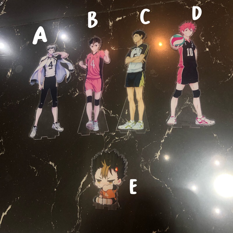 standee haikyuu bokuto nishinoya akashi hinata
