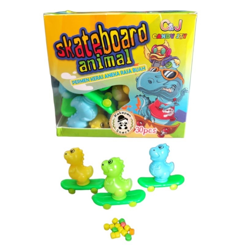 

C&J SKATEBOARD ANIMAL PERMEN BOX ISI 30
