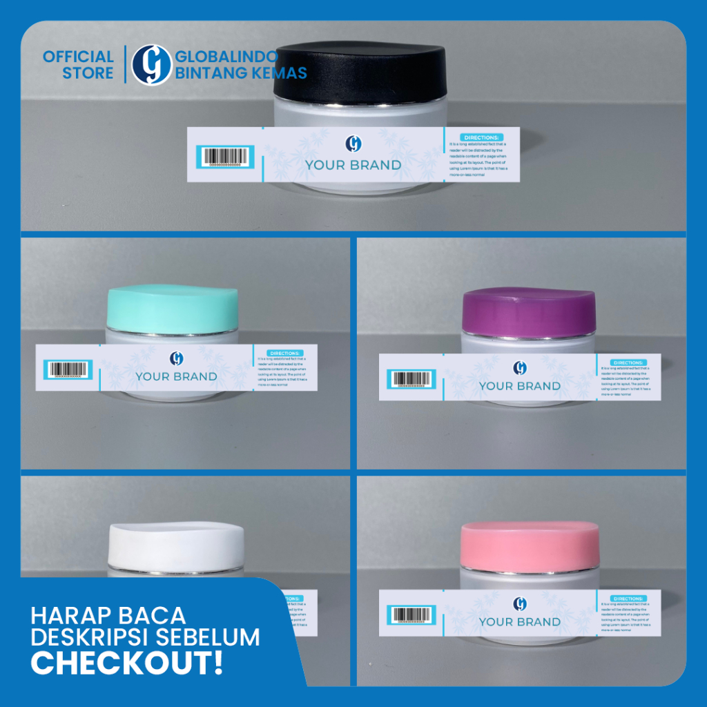 

Cetak Stiker Label Pot Skincare | Stiker Pot Flower | Label Skincare