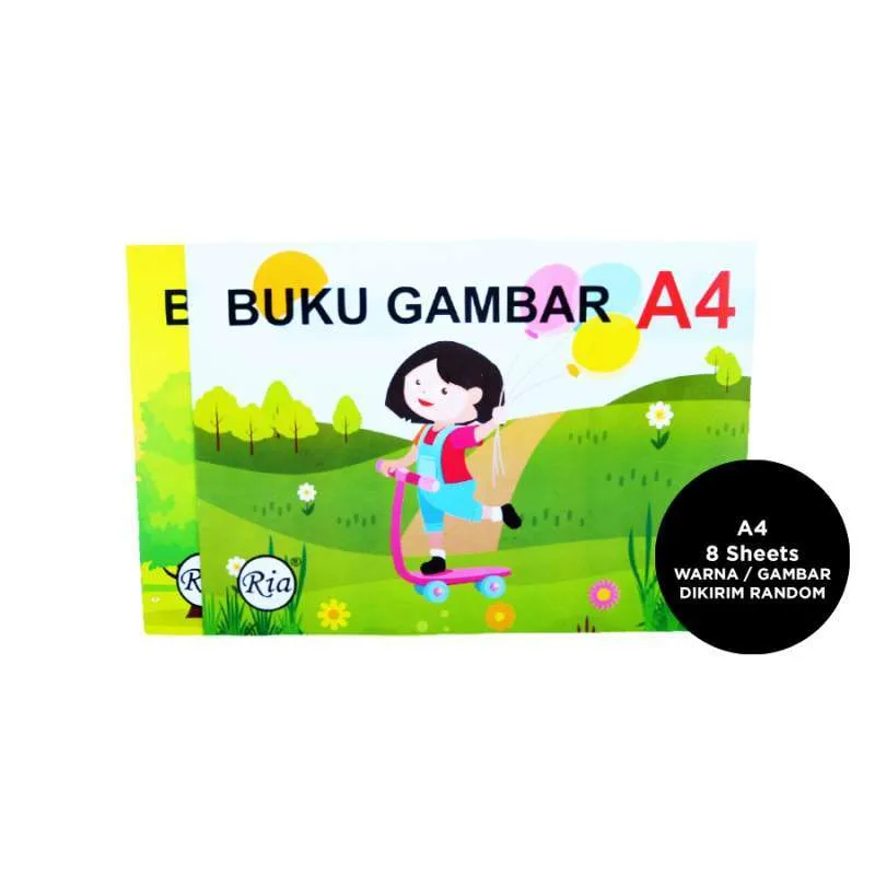 

Drawing Book / Buku Gambar A4 Ria (isi 10)