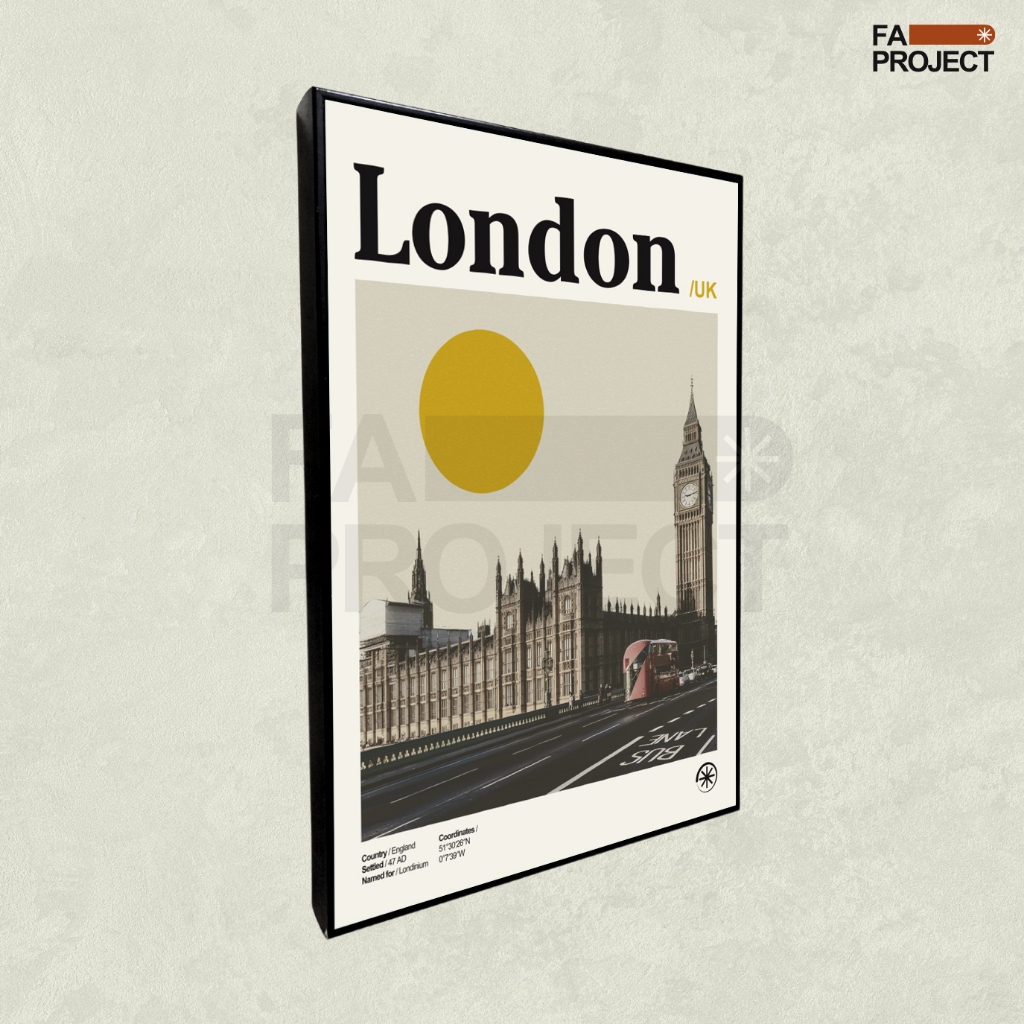 Frame Block Poster - London
