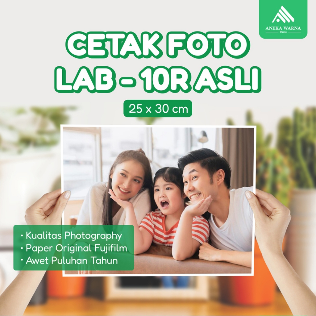 Cetak Foto 10R Asli - Paper Original Fujifilm - Aneka Warna Photo