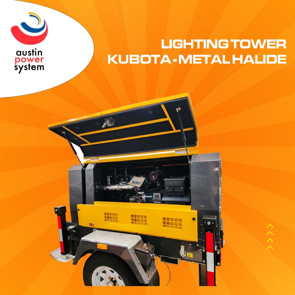 Genset Lighting Tower Kubota / Tower Light Kubota Metal Halide