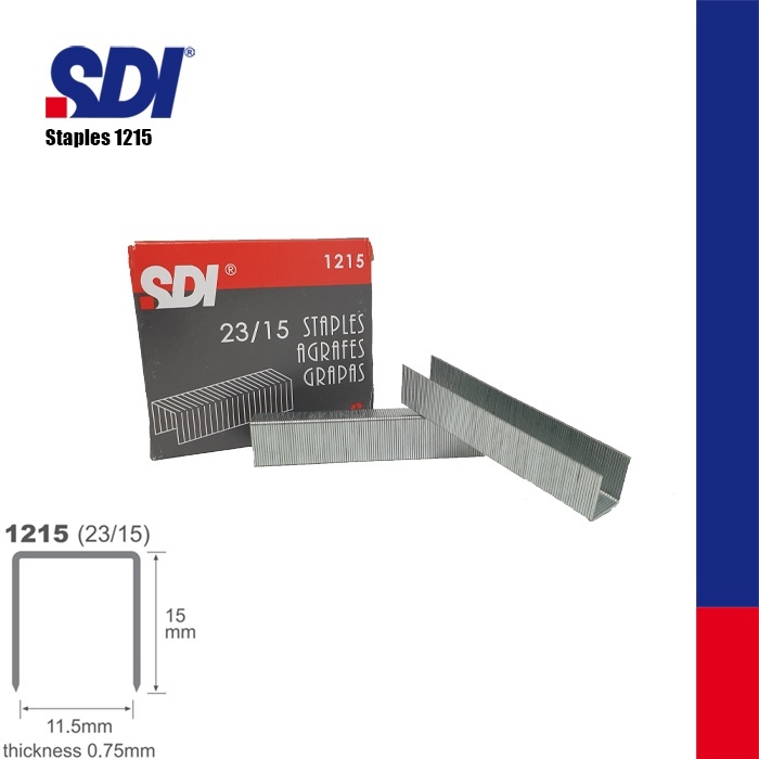 

STAPLES / ANAK STEPLER / ISI HEKTER / ISI ULANG JEPRETAN / REFILL STAPLER HEAVY DUTY JILID / STAPLES SDI 1215 / 2315