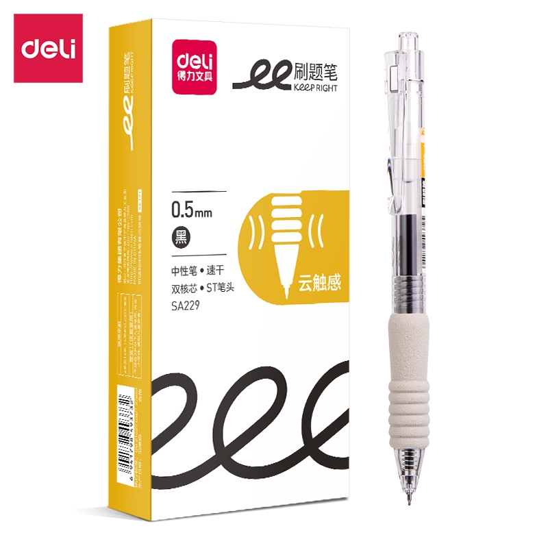 

Deli Gel Pen 0.5mm (Black) SA229