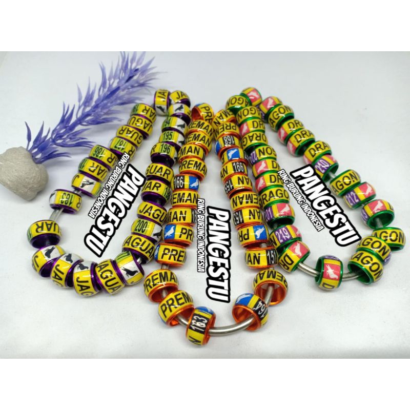 RING MERPATI RING RAMBO KUNING LIS ACAK RING PENANDA KAKI BURUNG MERPATI