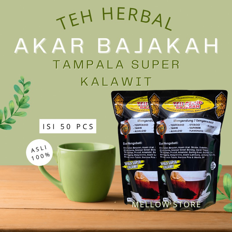 

Teh herbal akar bajakah tampala super + kalawit isi 50 pcs asli 100%