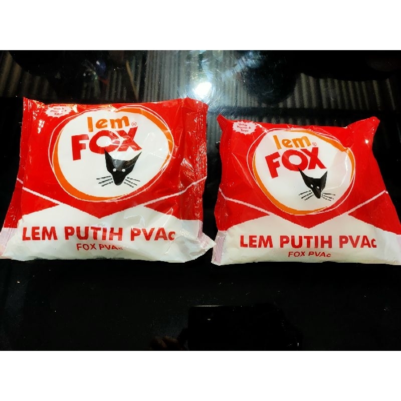 Lem Putih/ Kayu FOX bungkus Merah 400 gram dan 700 gram