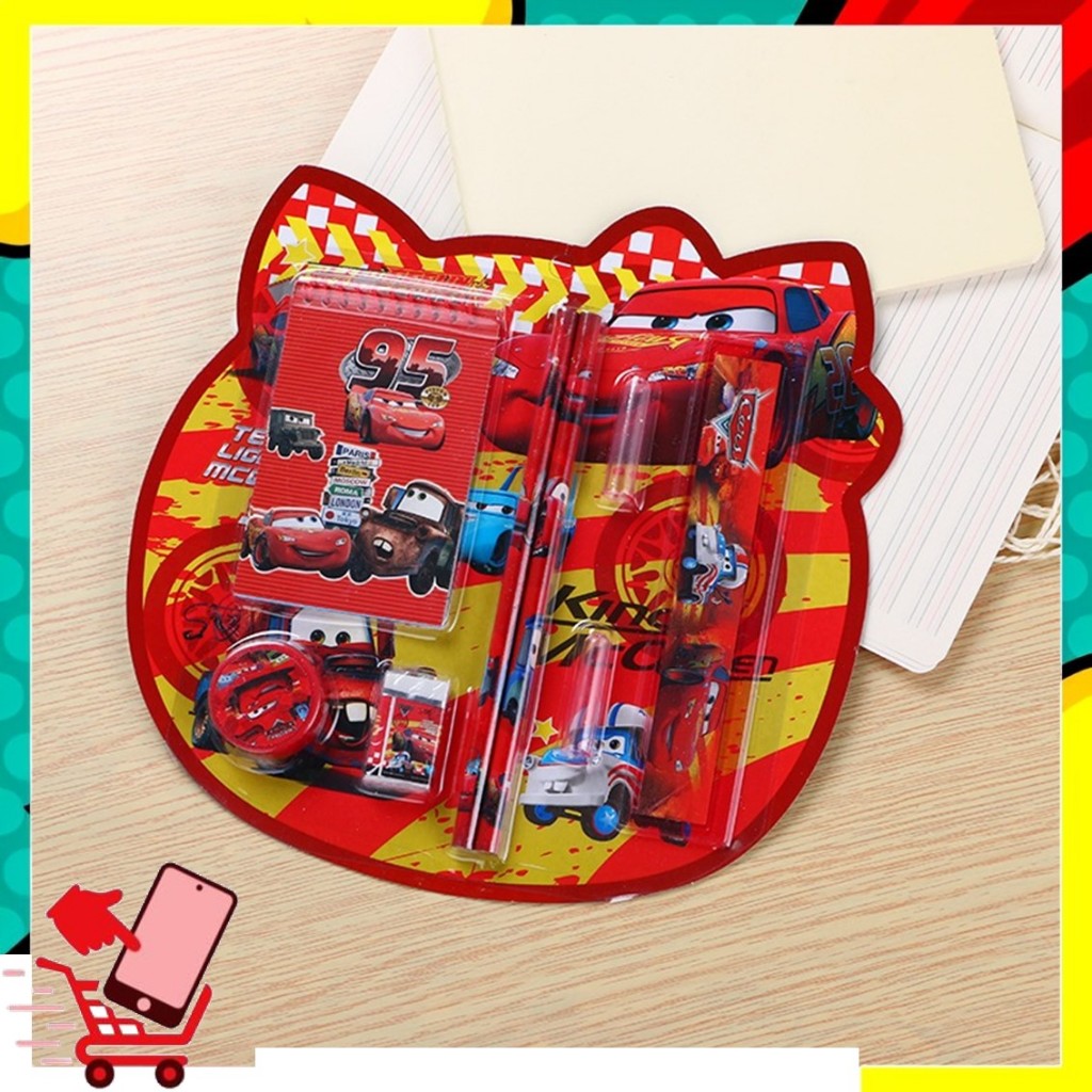

FPS - Alat Tulis Set 8IN1 Stationery Set Lucu Karakter Kartun Perlengkapan Alat Tulis Sekolah Anak-Anak TK Souvenir Ulang Tahun Anak Alat Tulis 8 IN 1 Karakter