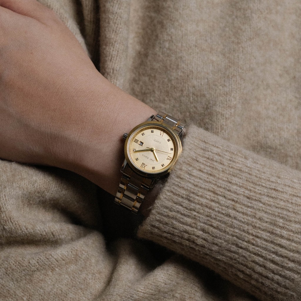 Jam Tangan Rantai Wanita Anti Air Jean Alexis - Prestige Edition JA102 LKT Gold Dial (32mm)