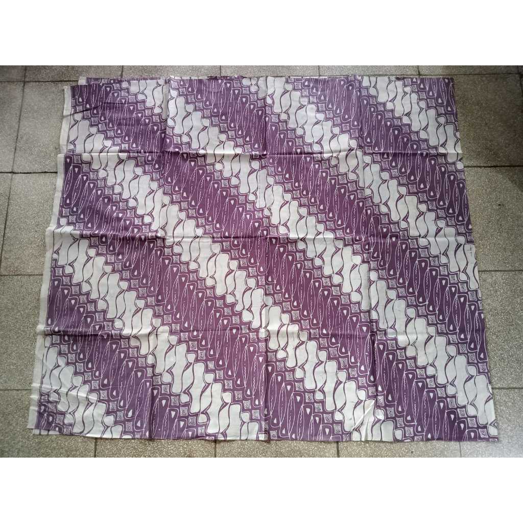 BATIK TULIS  PREMIUM 1 WARNA (UNGU) MADE BY PENGRAJIN BATIK ASLI BEKONANG, SOLO