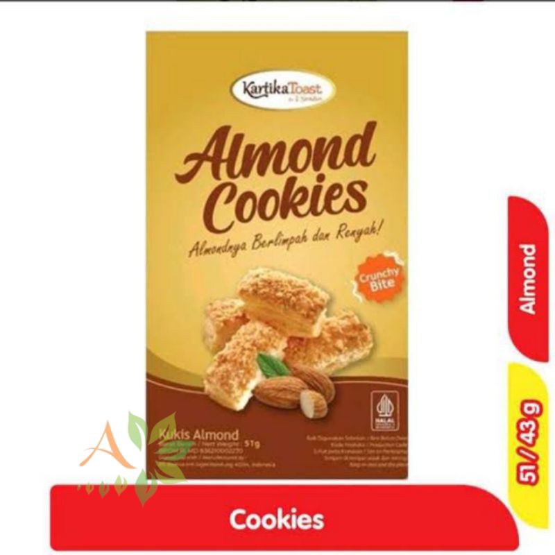 

Kartika Toast Almond Cookies 51gram