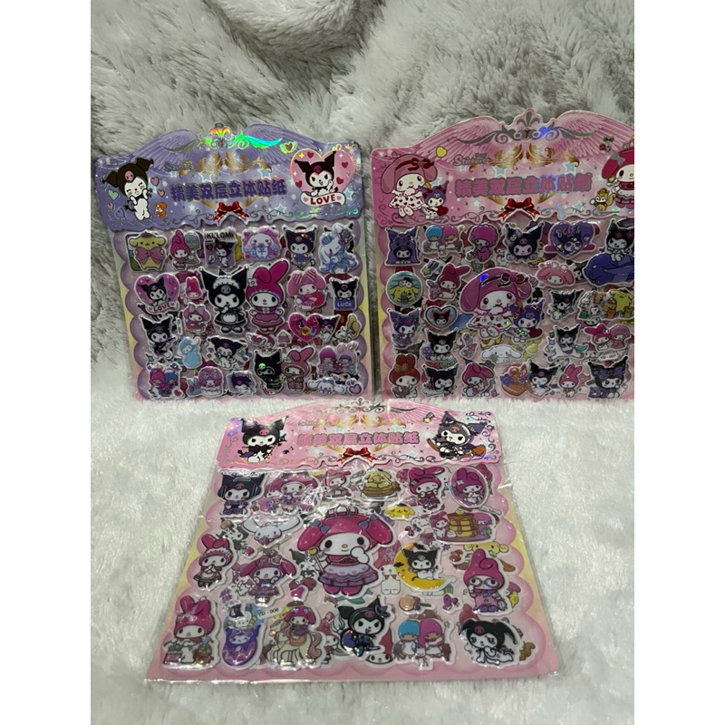 

023 sticker sanrio timbul Kuromi / cinnamoroll / my melody / pompompurin