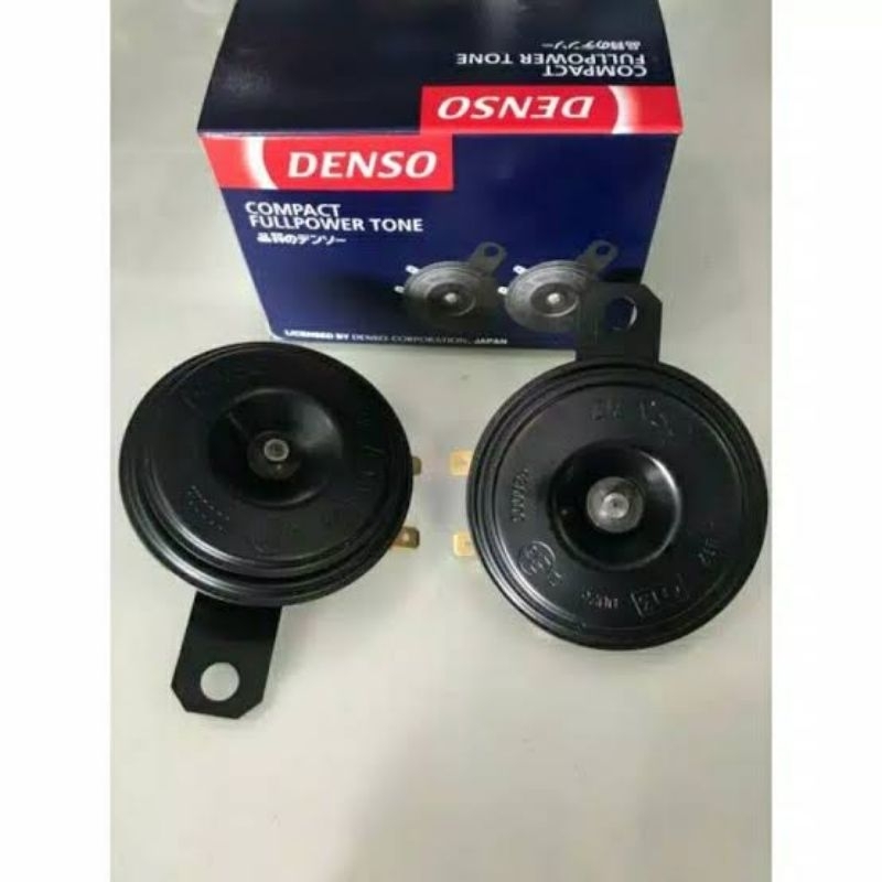 Klakson Denso tipe Disc bulat Piring 12VSuara khas suara Avanza atau Innova isi 2 pcs high low unive