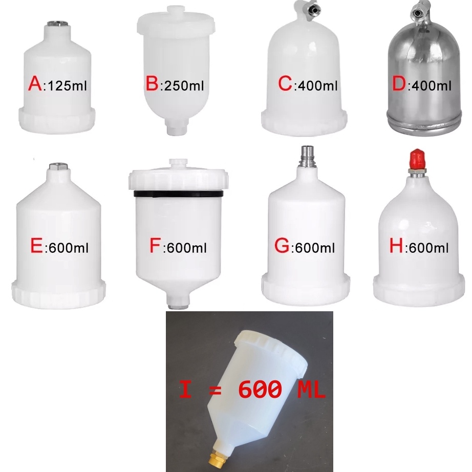 Stok terbatas Tabung Spray gun HVLP MP 125ML 25ML 6 ML