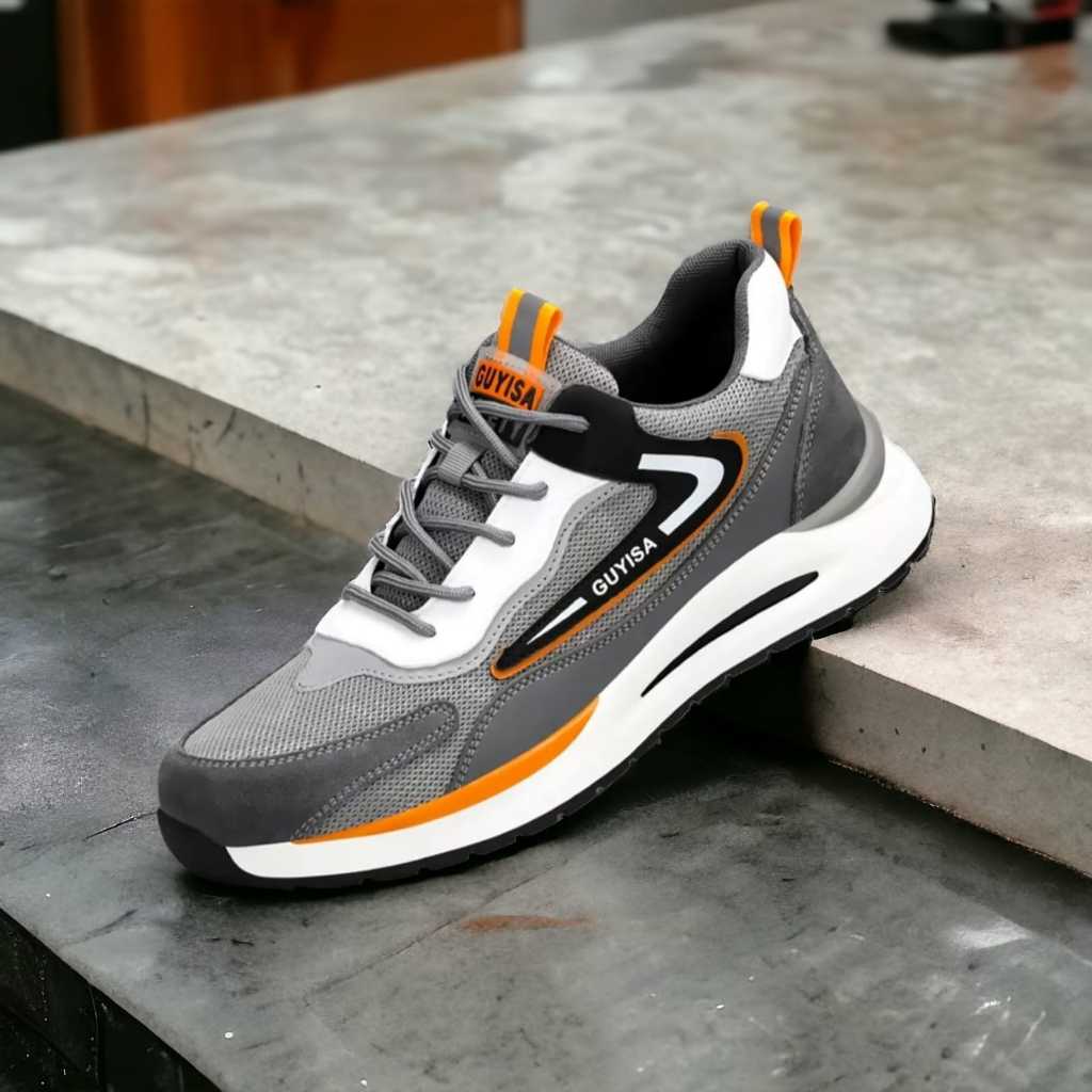 Sepatu Safety Sporty Sepatu Ujung Besi Keselamatan Kerja Import Pria dan Wanita kode 137 Guyisa NEW