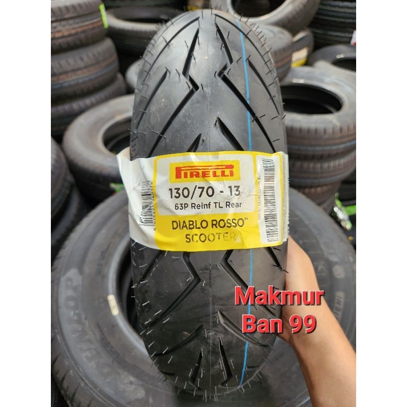 Ban Pirelli Diablo Rosso Scooter 130/70-13 Tubeless