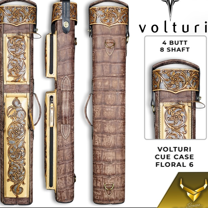 VOLTURI CUE CASE FLORAL 6
