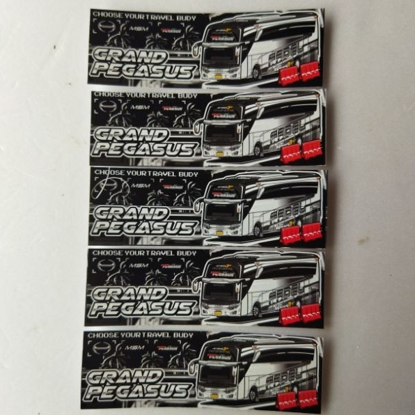 

stiker gran vegasus panjang isi 5 pcs anti air