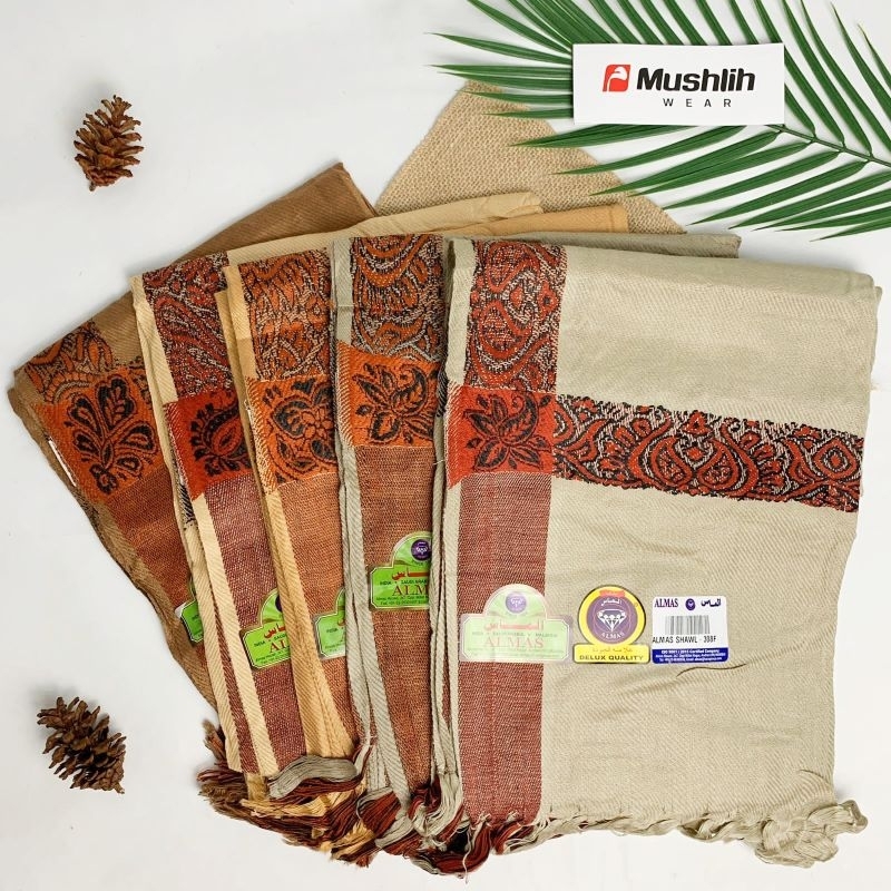 #S173 - Sorban Shawl Warna Dewasa - Cocok dipakai untuk Sholat, Haji atau Umroh, Cocok juga Sebagai 
