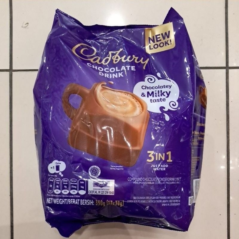 

CADBURY Chocolate Drink 3in1 13 Sachet 390g