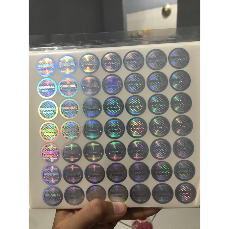 

Stiker Hologram Original Mutiara Silver