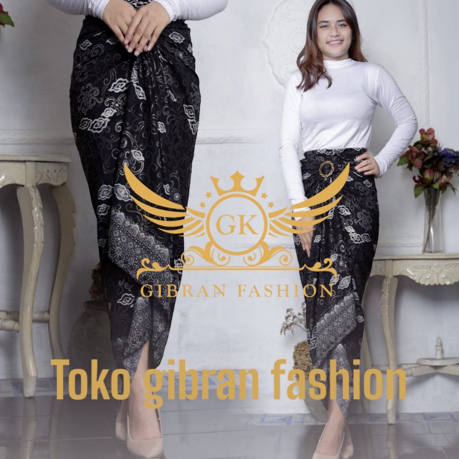 DISKON ROK LILIT BATIK MODERN MURAH BAWAHAN KEBAYA MEGA MENDUNG SILVER