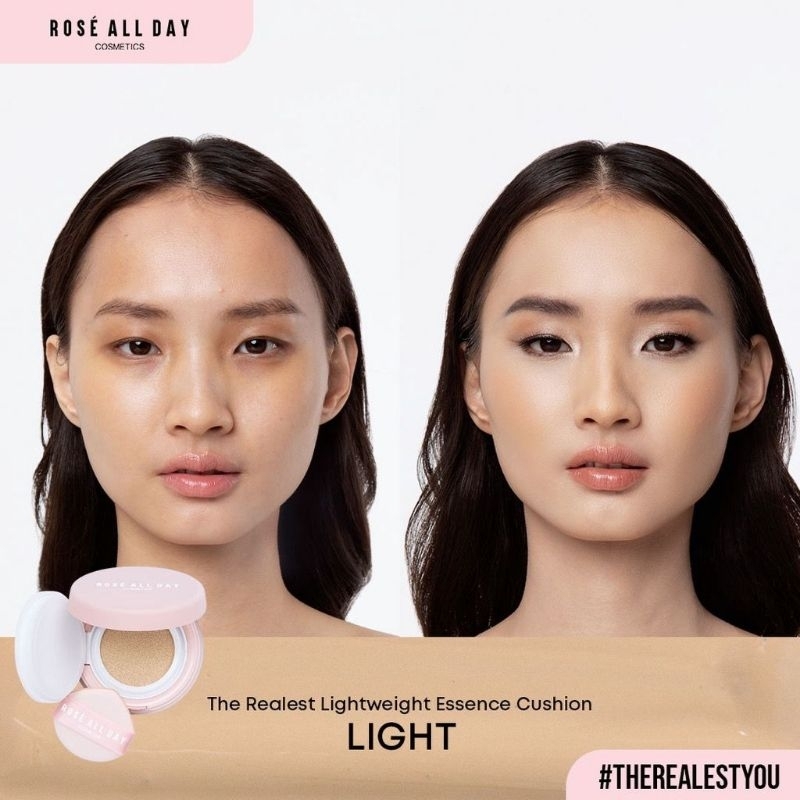 [CLEARANCE] Rose All Day The Realest Lightweight Essence Cushion - Light