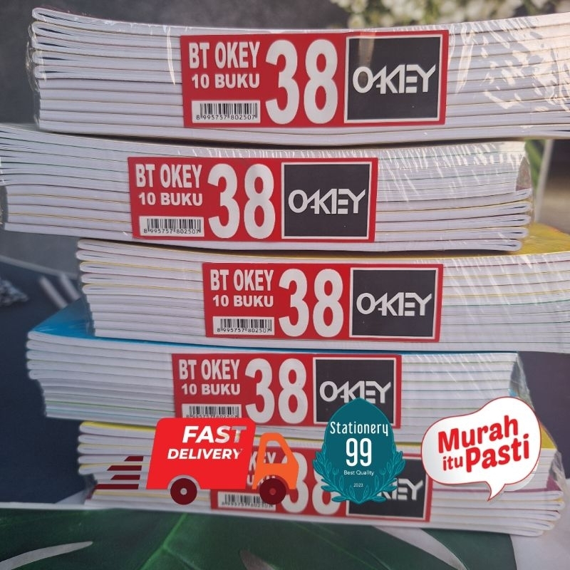 

Okey 38 Lembar/Block Note/Buku Catatan Sekolah/Alat Tulis/Note Book/Perlengkapan Sekolah