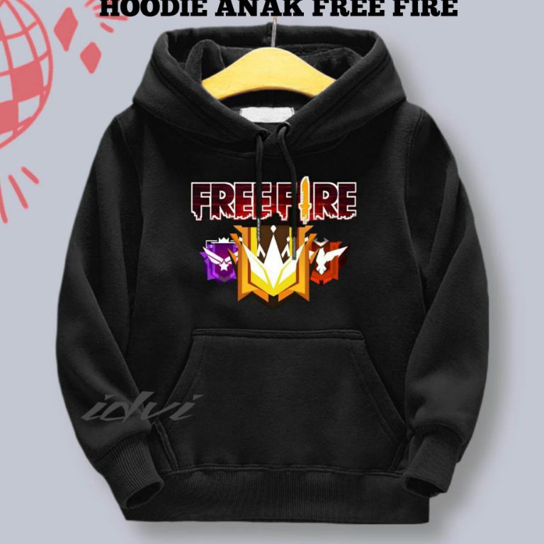 Hoodie Anak FREE FIRE Laki Laki Usia 213thn Sweater Hodie Anak Cowok FF Terbaru  Sweter Jaket Anak L