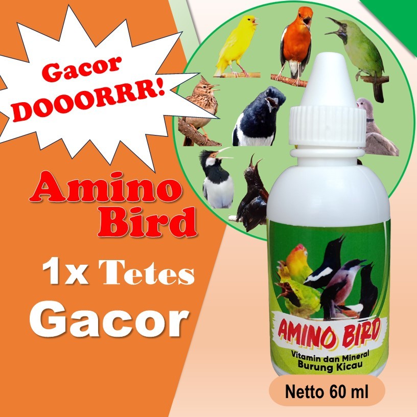 Vitamin Burung Kicau 60ml Amino Bird - Asam Amino untuk Burung Kicau Booster Pendukung Burung Kicau