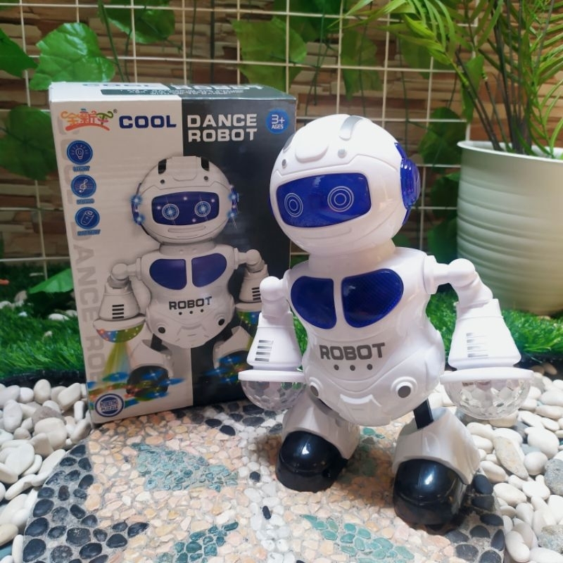 mainan robot dancing anak edukatif - mainan robot dancing nyala dan bunyi