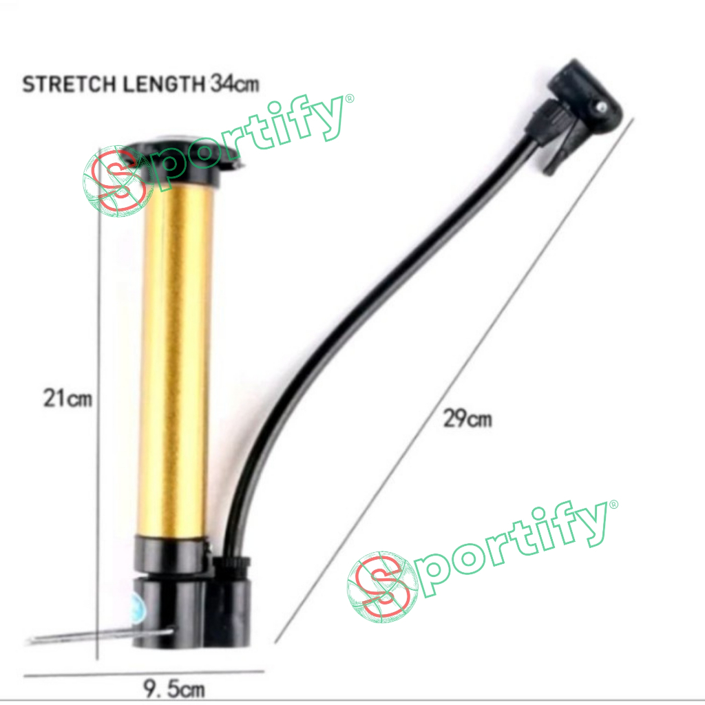 GH bola voli Pompa bola portable mini bola sepak pompa bola voli pompa bola basket