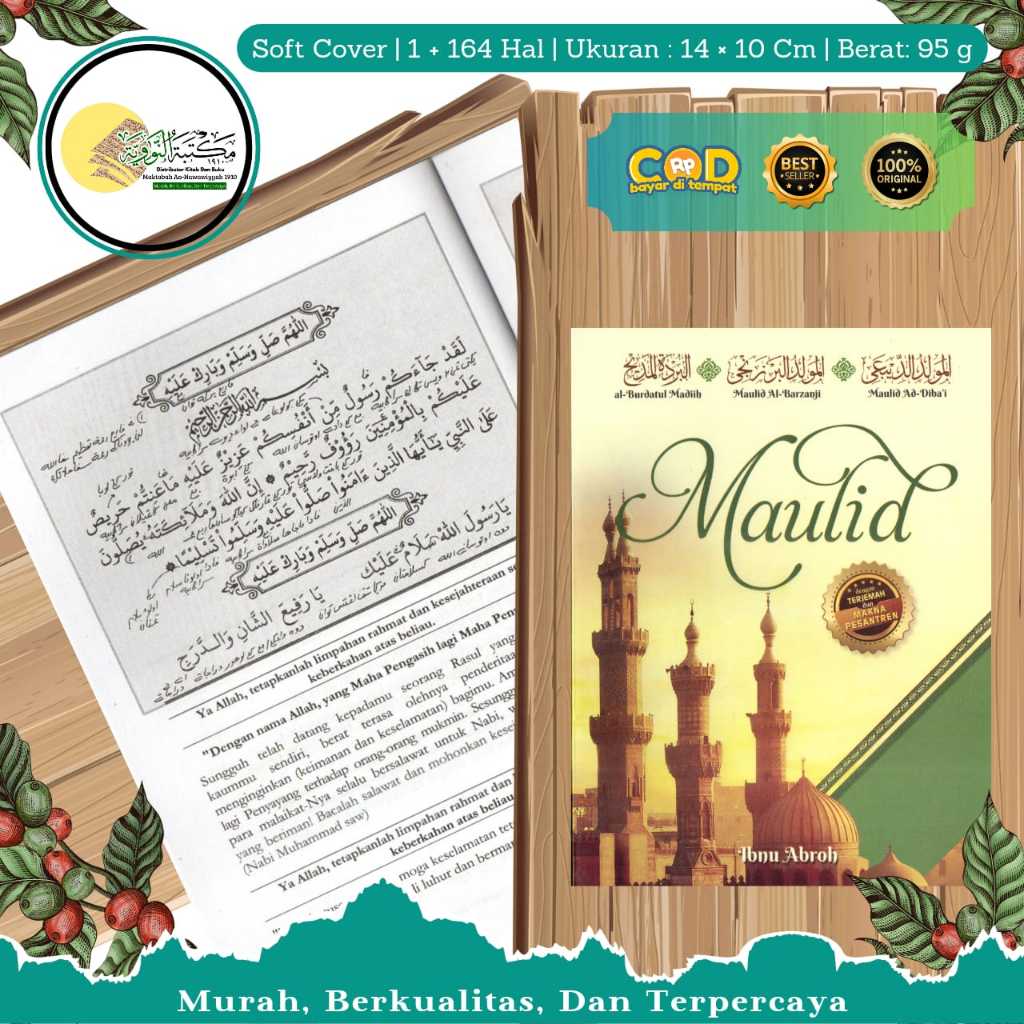 TERJEMAH MAULID DIBA DILENGKAPI MAKNA PESANTREN UKURAN SAKU