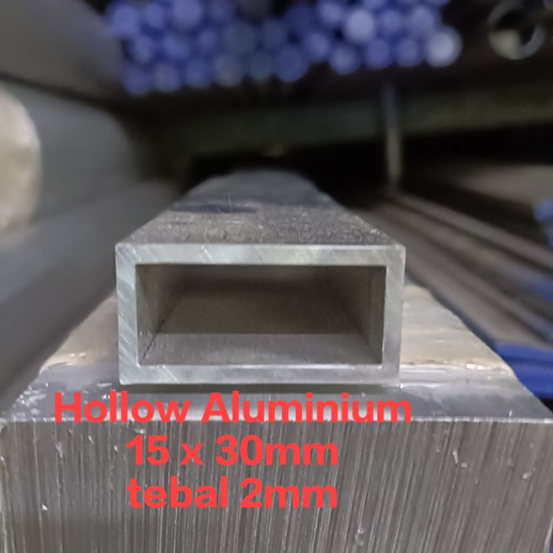 Hollow Aluminium 15 x 30 x tebal 2mm x 1000