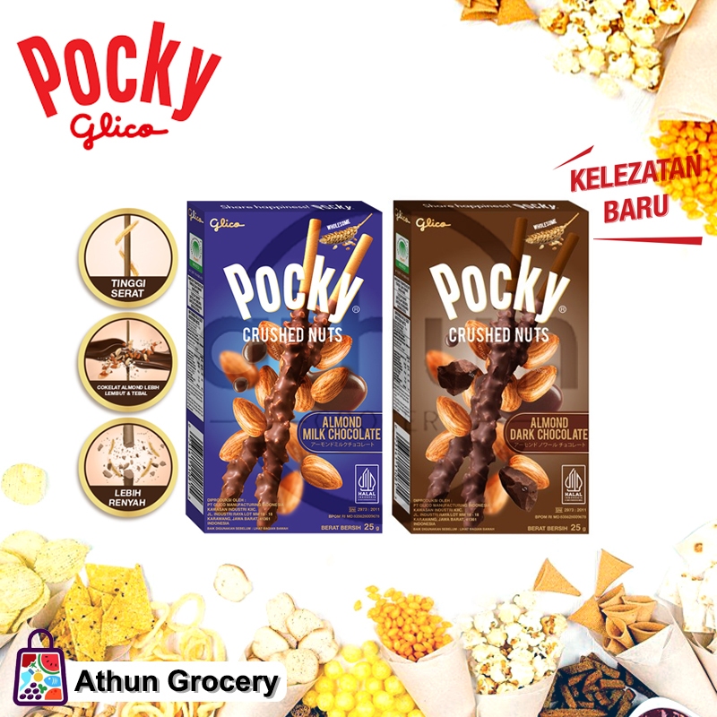 

Pocky Crushed Nuts Almond Edition Kemasan 25g All Varian