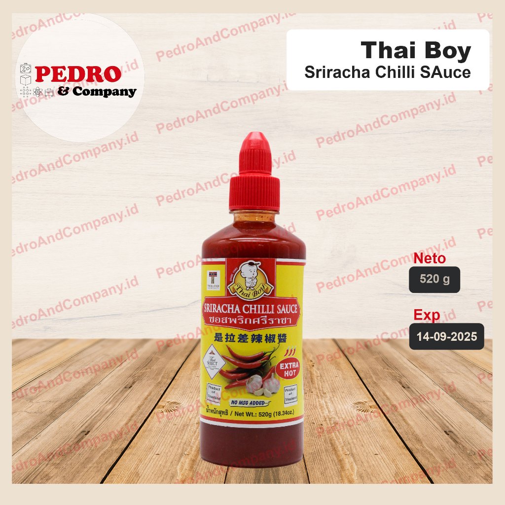 

Thai Boy sriracha chilli sauce EXTRA HOT 520 gram saus cabe chili sambal