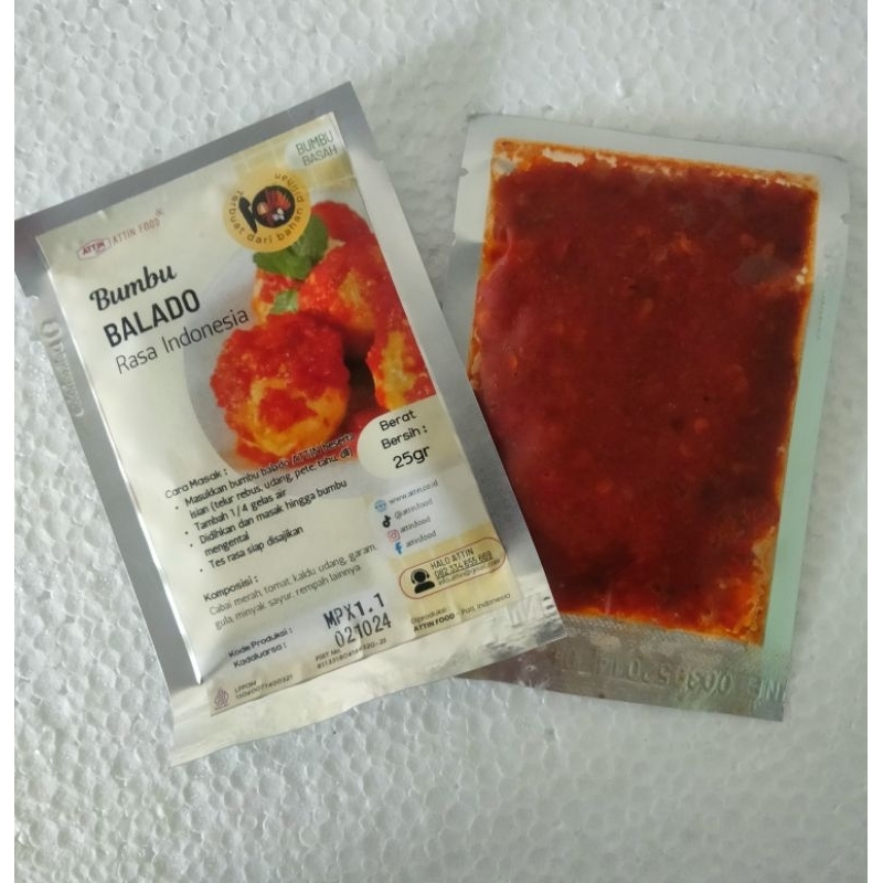 

Bumbu Balado Udang Siap Pakai ATTIN (25gr)